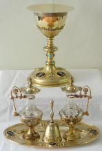 Solid silver antique French Chapel Set